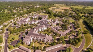 Birds eye view of Covenant Living at Inverness campus