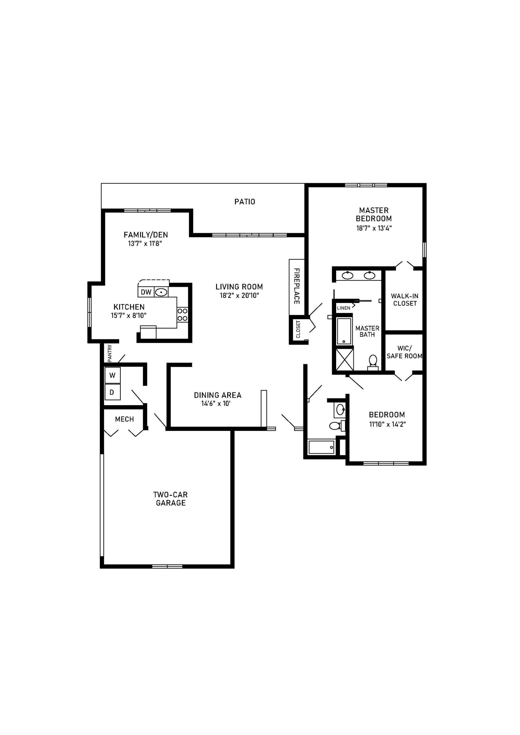 maclellan floor plan 2 bedrooms 2 bathrooms 2102 square feet